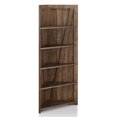 thumbnail image 5 of Furniture of America Helsa 5-Shelf Corner Bookcase, Oak, 5 of 7