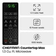 Chefman Countertop Microwave Oven 1.3 Cu. Ft. Digital Stainless Steel