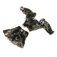 thumbnail image 4 of 1: 6 Mujeres Patrón de flor de manga corta Patrón de flores Mini Doll Manga de manga de muñeca para accesorios de figura femenina a escala de 12 negro, 4 of 8