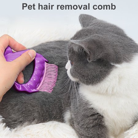 Fashionhome Pet Comb Plastic Massage Bending Shell Brush Animal Massager Knots Removal Grooming Tool Purple Walmart Canada