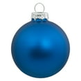 thumbnail image 4 of Shiny and Matte Blue Glass Ball Christmas Ornaments - 2.5" (63mm) - 40ct, 4 of 7
