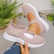thumbnail image 2 of Zapatos de Caminata de Verano Mujeres Mujeres de Moda Casual Primavera Y Verano Malla Respirable Cuña Tacón Zapatos Gruesos con Correa Ajustable Mary, 2 of 9