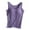 Purple, variant on AWZXDE Women's Solid Color with Built-in Bra No Underwire Casual Sleeveless Can Be Worn Outer Comfortable Versatile Sports Yoga T-Shirt Base Layer ,XL