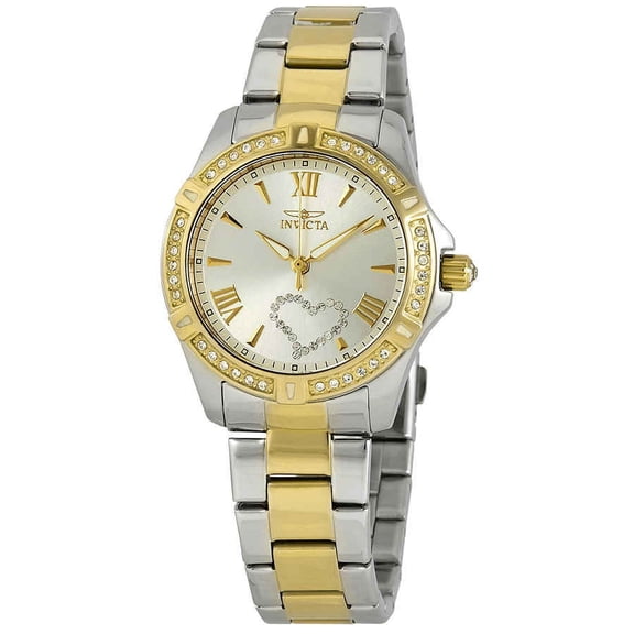 Invicta Women's Angel 21418 Silver Two-tone Stainless-Steel Quartz Fashion Watch