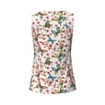 thumbnail image 5 of Easygdp Floral With Butterflies Women's Workout Tank Top, Running Top, Hiking Shirt, Quick-Dry for Running, Yoga, Hiking - Large, 5 of 9