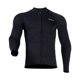 thumbnail image 2 of Chaqueta de traje de neopreno Camiseta de traje de neopreno Manga larga Cremallera frontal Camisa de traje de surf Hombre Negro XXXL, 2 of 8