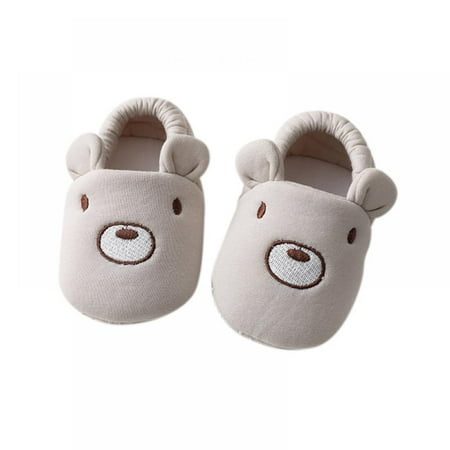

Baby Cute Cartoon Infant Unisex Baby Warm Cotton Anti-Slip Soft Sole First Walkers Shoes