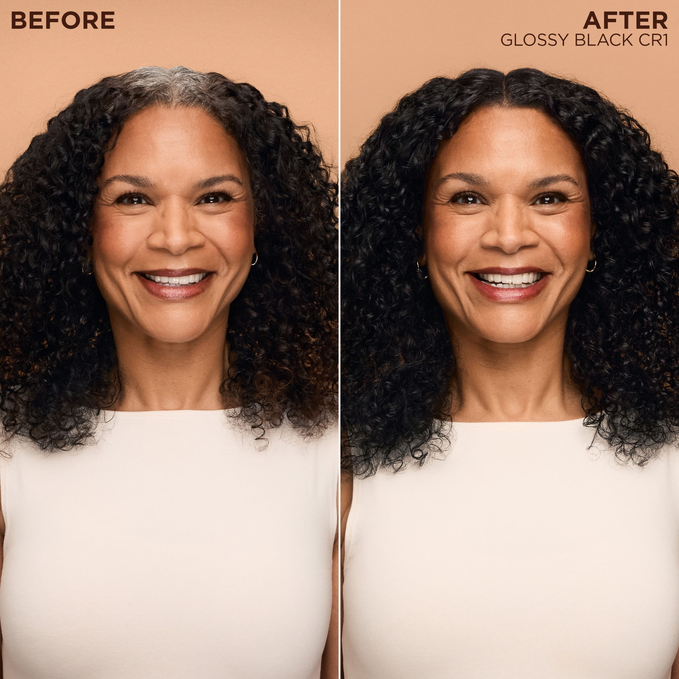 Garnier Nutrisse 0% Ammonia Glossy Curl Nourishing Permanent Hair Color Kit, CR1 Glossy Black, 1 Kit