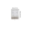 thumbnail image 3 of Double Layer Curtain, Rod Pocket Lace Sheer Curtain with Blackout Panel, Draw Back Curtain for Bedroom Living Room Kitchen, Light Filtering Window Treatment, Easy Install, 3 of 6
