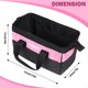 thumbnail image 4 of Bolsa de herramientas FASTORS rosa para mujer con boca ancha de 33 cm, 4 of 6