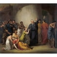 thumbnail image 3 of Jan Willem Pieneman 14x12 Black Modern Framed Museum Art Print Titled - The Voluntary Sacrifice of Reverend Hambroeck on Taiwan, 1662 (1810), 3 of 5