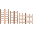 thumbnail image 3 of 8 Uds casa de muñecas Mini escalera de madera Micro paisaje escalera para jardín muebles escalera en miniatura, 3 of 7