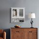 thumbnail image 4 of Mueble de baño montado en la pared TaoHFE con 2 puertas con espejo, color blanco, 4 of 8