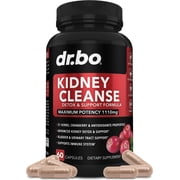 Kidney Cleanse Detox & Repair, Urinary Tract Bladder Control Support Cranberry 60 Capsules