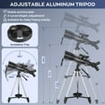 thumbnail image 6 of Telescopes for Astronomy Adults, LAKWAR 70mm Aperture High Powered Refracting Telescope Beginners, Portable Telescope with 49in Tripod for Planets and Stars, 6 of 11