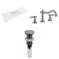 thumbnail image 1 of American Imaginations 48-in. W 3H8-in. Ceramic Top Set In White Color - Drain Incl. AI-32640, 1 of 8