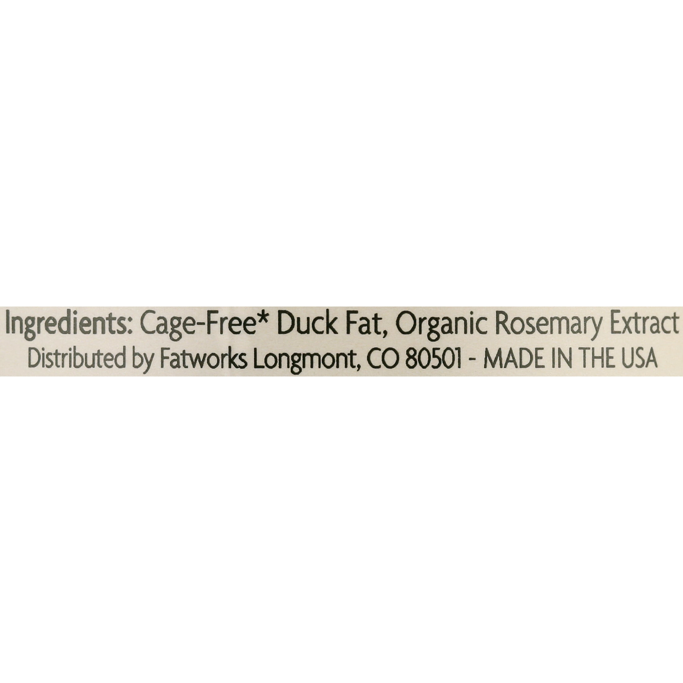 Fatworks Duck Fat Cage Free, Cooking Oil, 14 oz