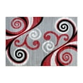thumbnail image 2 of Flash Furniture Valli Collection Rectangular Contemporary Red Area Rug, 5' x 7', 2 of 7