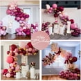 thumbnail image 3 of AOWEE Burgundy Balloon Garland Kit, Wine Red Rose Gold Confetti Balloons Latex Arch Garland for Women Girl Birthday Baby Shower Wedding Party, 3 of 8