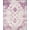 Purple And Ivory, Pattern 2, variant on ODIKA 2'x3' Washable Accent Rug Pet Friendly, Bedside Mat Purple Geometric Interlocking Lattice Contemporary Abstract Trellis for Bedroom, Nursery, RV