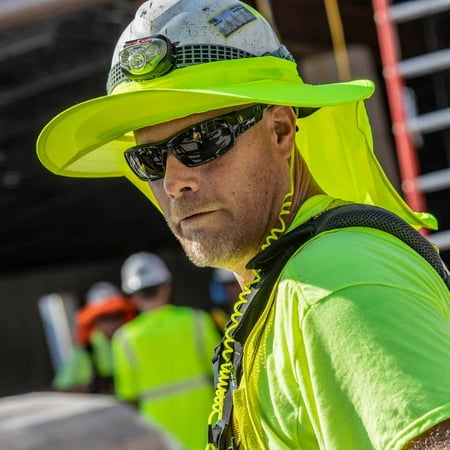 Ergodyne Chill-ItsÂ® 6660 Hard Hat Brim w/ Shade, Lime