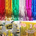 thumbnail image 4 of YAOMOBB Tinsel Ribbon High Glossy Tassel Curtain Bachelorette Party Decor Foil Fringe Home Decor, 4 of 6