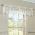 thumbnail image 3 of Commonwealth Habitat Mona Lisa Jacquard Scalloped Lace Tailored Valance - 56x15" - White, 3 of 3