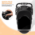 thumbnail image 6 of Magshion 3-Wheel Pet Stroller, Foldable Jogger for Small/Medium Dogs & Cats (33lb Max), Lightweight w/Breathable Mesh, Cup Holder & Basket, Black, 6 of 13