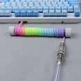 thumbnail image 4 of Custom Usb Cable Type c Coiled Mechanical Coiled Cable aviator Usb GX16 Paracord Keyboard Cable, 4 of 5