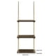 thumbnail image 1 of Ganfancp Estantería Decorativa de Pared Estantería de Pared de Madera Comedor Sala de Estar Almacenamiento de Pared Ofertas de La Semana 1 Juego de Perchas de Madera, 1 of 5