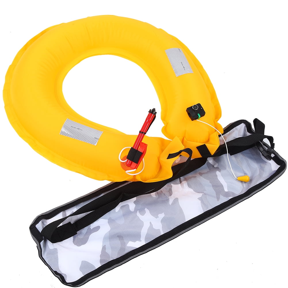 Qiilu Inflatable Life Jacket Waist Belt Flotation Device With ...