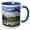 Blue/White, variant on 3drose, Oregon, Mt Jefferson Wilderness. Mt Jefferson in Early Morning Light., 11oz Two-tone Yellow Mug