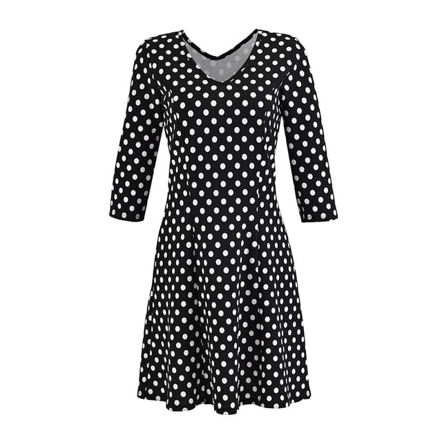 Vestido George Talla CH Escote V Negro