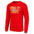 thumbnail image 2 of Men's Starter Red Kansas City Chiefs Team Mesh Print Graphic Long Sleeve T-Shirt, 2 of 3