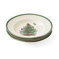 thumbnail image 1 of Juego de 4 platos de sopa con forma de árbol de Navidad en forma de árbol de Navidad, 23 cm, gres, 1 of 7
