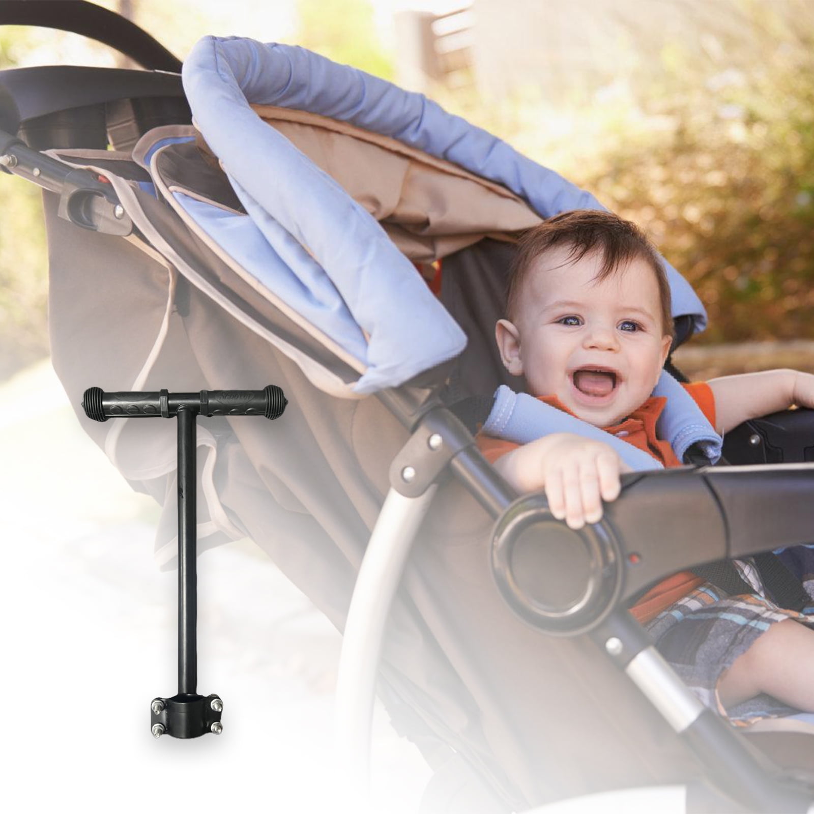 Detachable Strollers Handlebar Extension Handle for Pram and Pushchair for Most Models with Easy Setsup