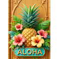 thumbnail image 4 of Decorative Design Tropical Theme Aloha Banner Colorful Theme Hibiscus Flower Pineapple Design for Summer Party Hawaiian Celebration Luau Event, 4 of 7