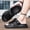 Light Gray, variant on Men Black Adjustable Buckle Hollow Sport Slide Sandals Wave Massage Insole Shock Absorbing Thick Platform Casual Slippers