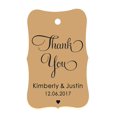 thumbnail image 1 of 100 PCS Thank You Custom Made Hang Tags Personalized Wedding Favor Gift Paper Tags, 1 of 1