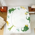 thumbnail image 5 of Manfei Giraffe Crocodile Elephant Full Size Sheets for Kids, Wild Animal Theme Bed Sheets, Children Cartoon Sheet Sets, Luxury Bedroom Decor 4pcs, 5 of 7