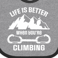 thumbnail image 4 of Inktastic Rock Climbing Mountains Boys or Girls Baby Bib, 4 of 4