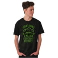 thumbnail image 4 of Funny Antisocial Social Distance UFO Men's Graphic T Shirt Tees Brisco Brands S, 4 of 4