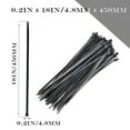 thumbnail image 6 of 100/200/300 Pieces Black Cable Ties - Weather, UV, Impact Resistant Plastic Ties for Bundling and Organizing Wires and Cables - Indoor and Outdoor, 4.8x450mm (0.21x18in), 6 of 7