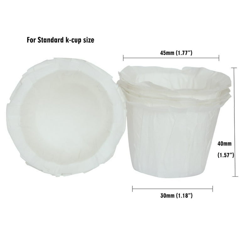 Keurig K Cup 100 pcs EZ Disposable Paper Filter Cups for Reusable Coffee Pods Walmart