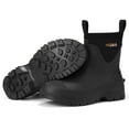 thumbnail image 5 of HISEA Chelsea Short Rain Boots for Men with Breathable Lining,Black,US Size 10, 5 of 6