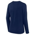 thumbnail image 3 of Women's Logo Athletic Navy Dallas Cowboys Grip Long Sleeve T-Shirt, 3 of 3