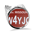 thumbnail image 1 of USA American Car Number Pattern Ring Adjustable Love Wedding Engagement, 1 of 3
