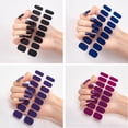 thumbnail image 6 of JELLOO Nail Polish Stickers for Women, 15 Sheets Full Wraps Solid Color Nail Polish Strips Adhesive Nail Art Polish Stickers Strips for Manicure, 6 of 7