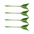 thumbnail image 5 of 12pcs Flower Napkin Holder Creative Plastic Flower Tool Roll Green Design for Table Decoration Family Party Napkin Ring, 5 of 5