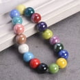 thumbnail image 4 of U8MO Glossy Shiny Round 8mm 12mm Ceramic Porcelain Loose Beads For Jewelry Making-Lake Blue-8mm (30pcs), 4 of 5